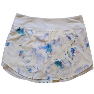 Calla Lily Athletic Skort Size XL Mesh Trim Floral Print Tennis Golf Athleisure